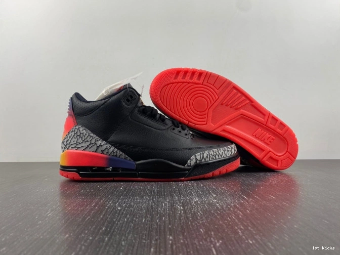 1st Kicks Shoes Rio FN0344-001 Jordan J 3 Air x Balvin 0704